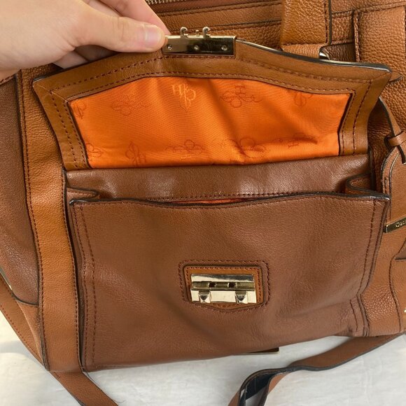 Cole Hann Pebble Leather Satchel Handbag - Picture 9 of 16